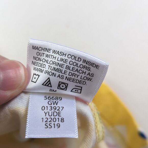 Hanna Andersson Dress Girls Size 10 Yellow Butterfly Twirly Tunic - Picture 7 of 7